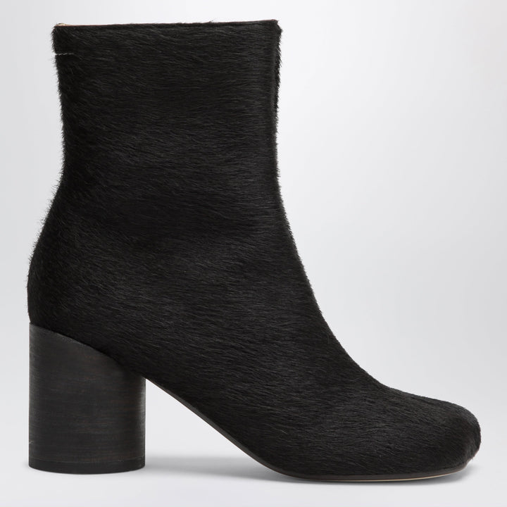 MM6 Maison Margiela Bottines En Peau De Poney Marron Foncé