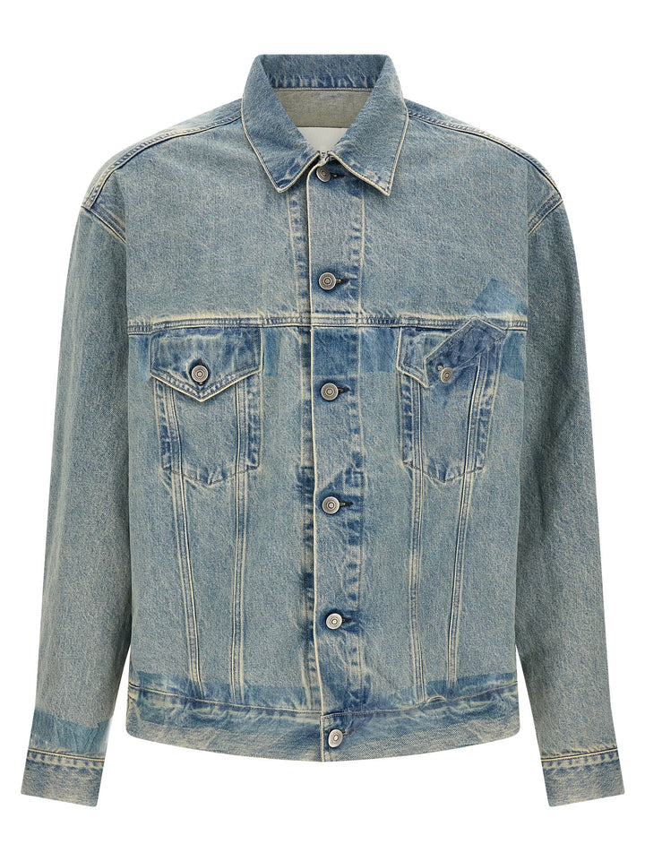 Maison Margiela Taped Puffer Jackets - Blu | a65a710429def0c773261ecdda36fcc7cff24a81