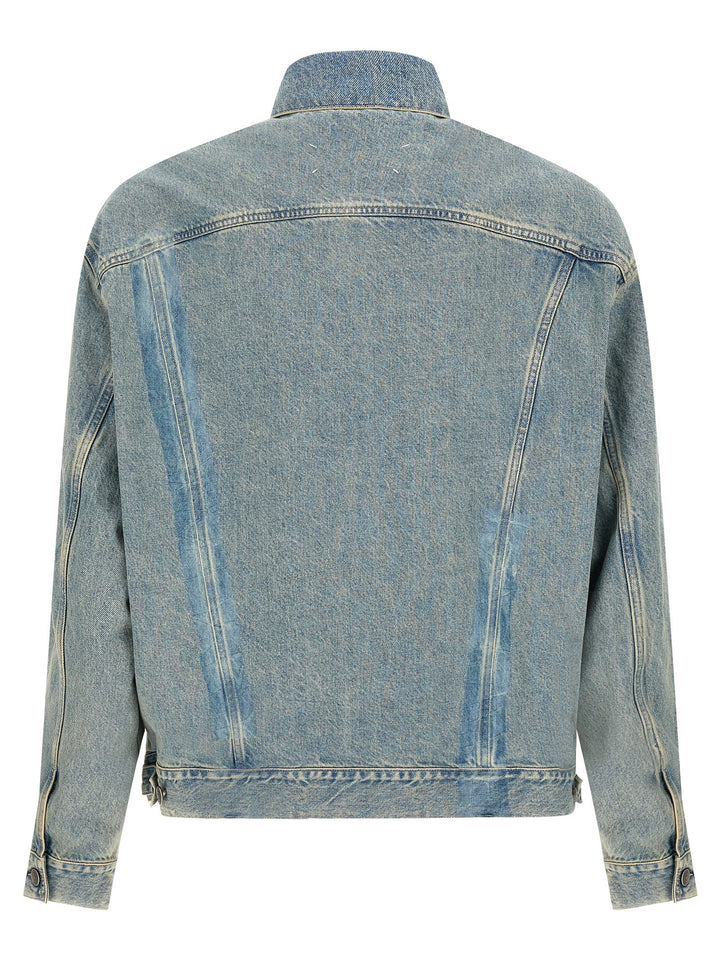 Maison Margiela Taped Puffer Jackets - Blu | e470354510ba0290d952317ebfe812b3ff786bdf