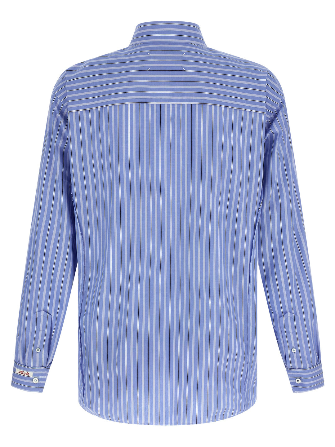 Maison Margiela Striped Cotton Shirt Camicie - Celeste | 47f6111cec08d3d7679ea63e1efc4c3564581770