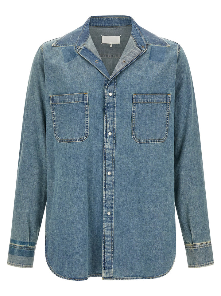 Maison Margiela Taped Camicie - Blu | 1da22f985778d0883db6ebdd63ff34d043ca0ec4