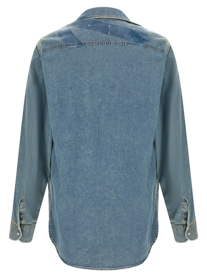 Maison Margiela Taped Camicie - Blu | 3eacca2f69959e051d018aee41d70604dd6234e2