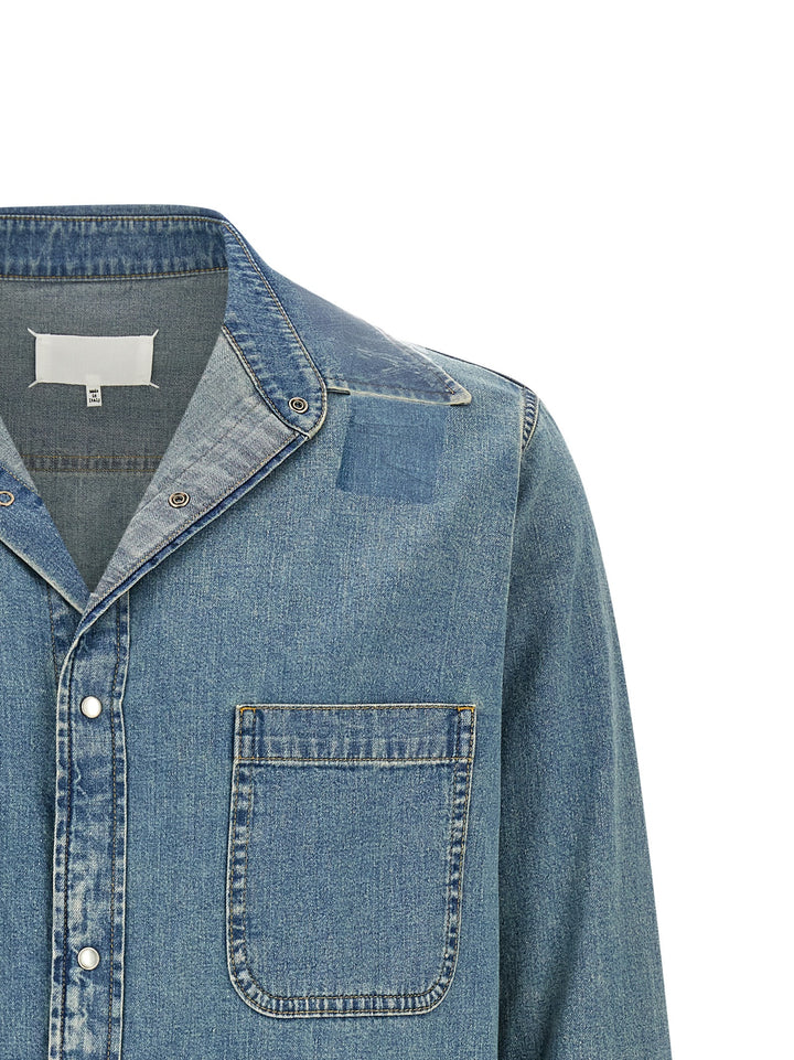 Maison Margiela Taped Camicie - Blu | 815d3aa464476e49e94c7b82cbc8550dcd9c6648