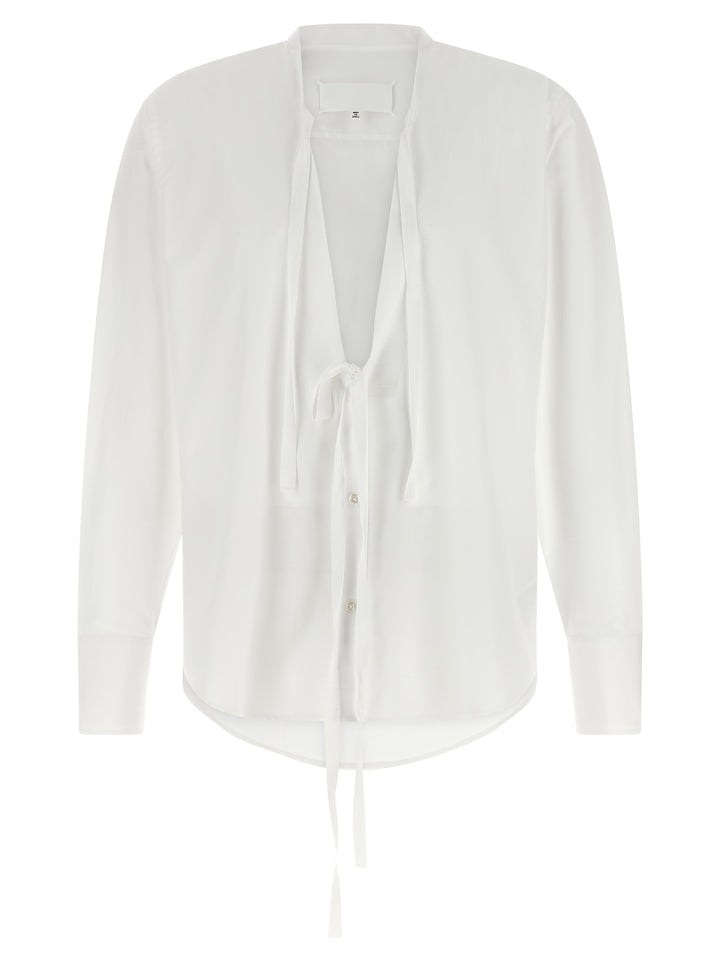 Maison Margiela Raw Cut Hem Shirt Camicie - Bianco | a7391699ad86ca83118a6e4224e4577299e9670b