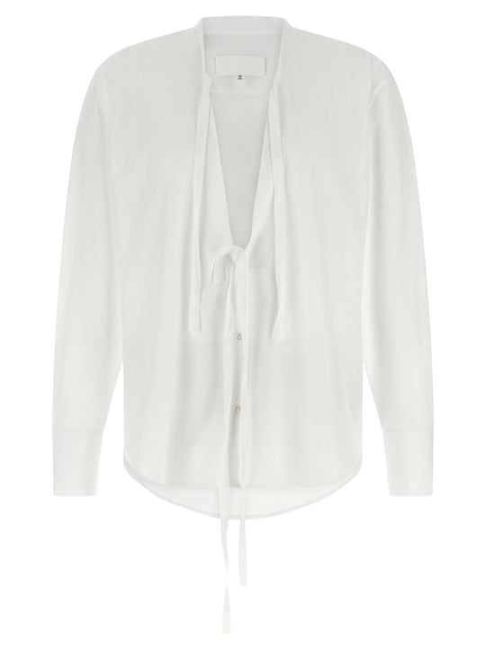 Raw Cut Hem Shirt Camicie Bianco