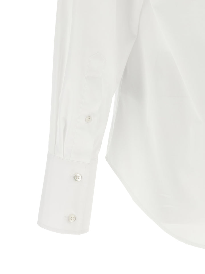 Maison Margiela Raw Cut Hem Shirt Camicie - Bianco | 8d616d505f68ef3b5827f7d081fb80ca53f2661a