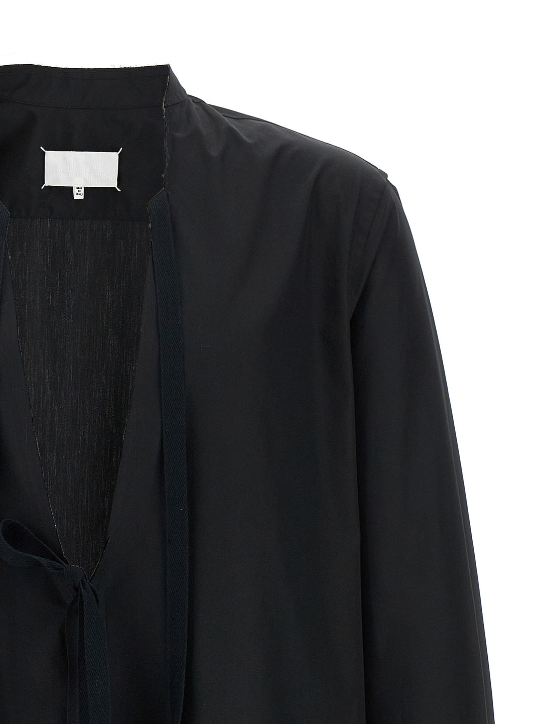 Maison Margiela Raw Cut Hem Shirt Camicie - Nero | 6ec86dc74c491603a57df37602f6f4da0d94c554