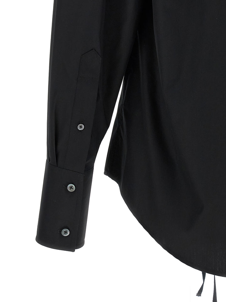 Maison Margiela Raw Cut Hem Shirt Camicie - Nero | d55abb423be90775c73e4b1166ae0956e83b5d3a