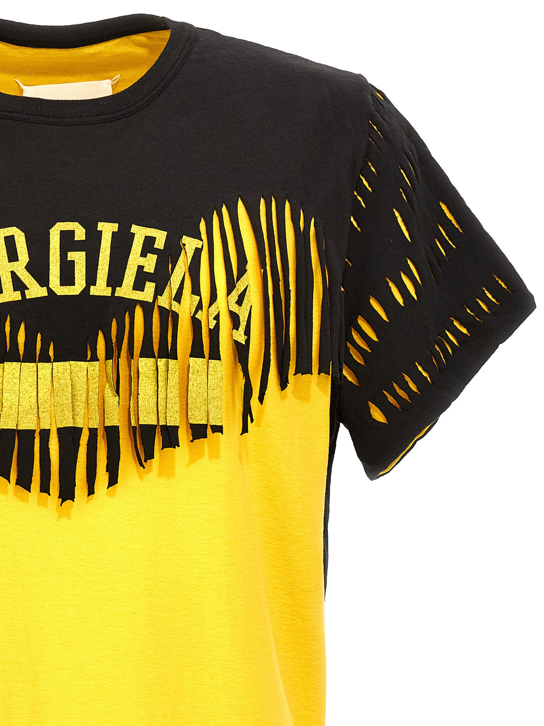 Maison Margiela Double Layer T shirt - Giallo | c3cfad507559fd67f463f21a68d299c071840614