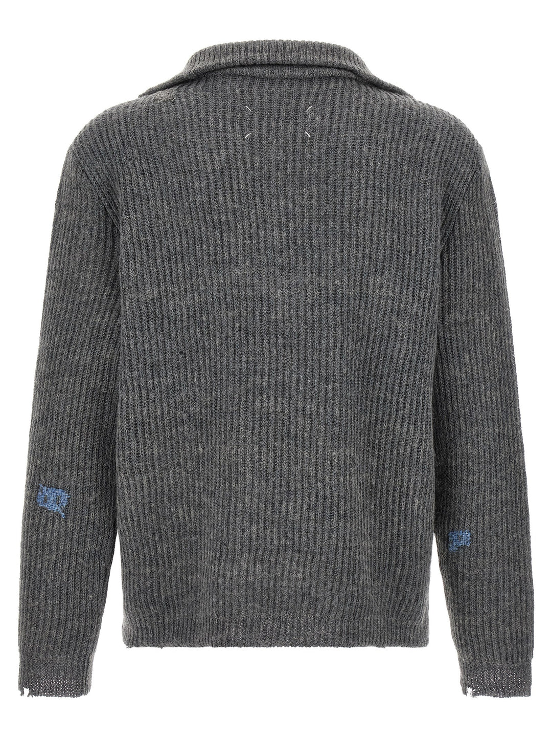 Maison Margiela Mending Sweater Maglioni - Grigio | b17ccf7532f513e9f21e11c84150841d1e30df2c