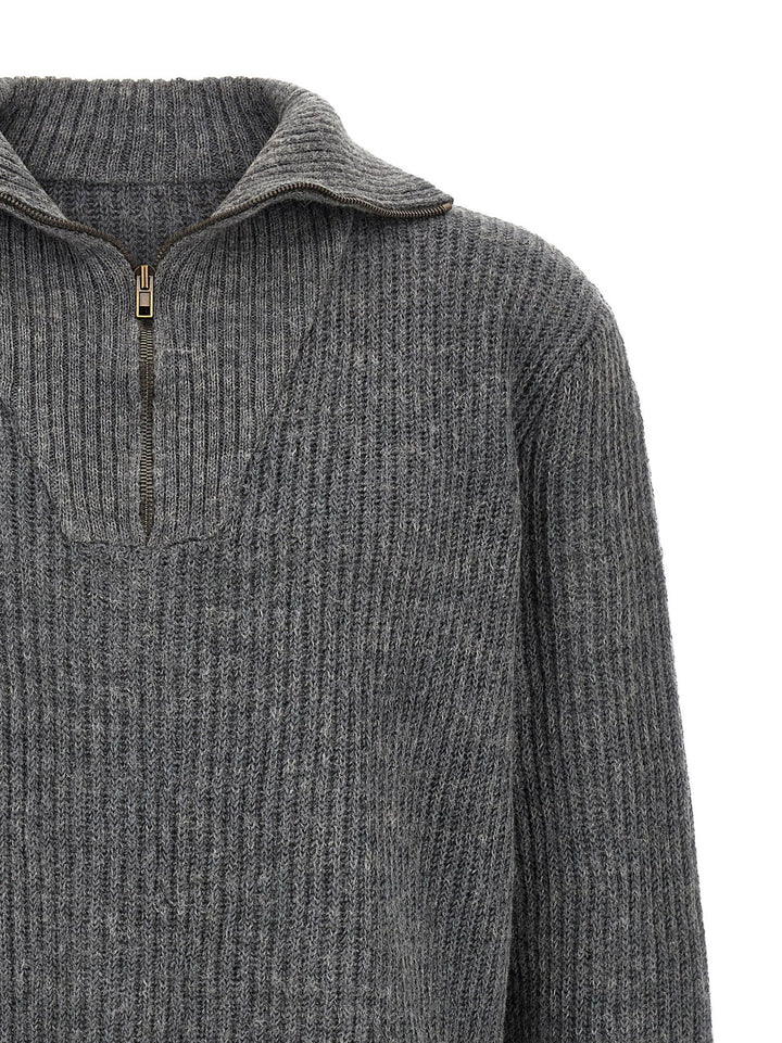 Maison Margiela Mending Sweater Maglioni - Grigio | 9d2e9ef7053a83acc772075dd877ffe24616879c