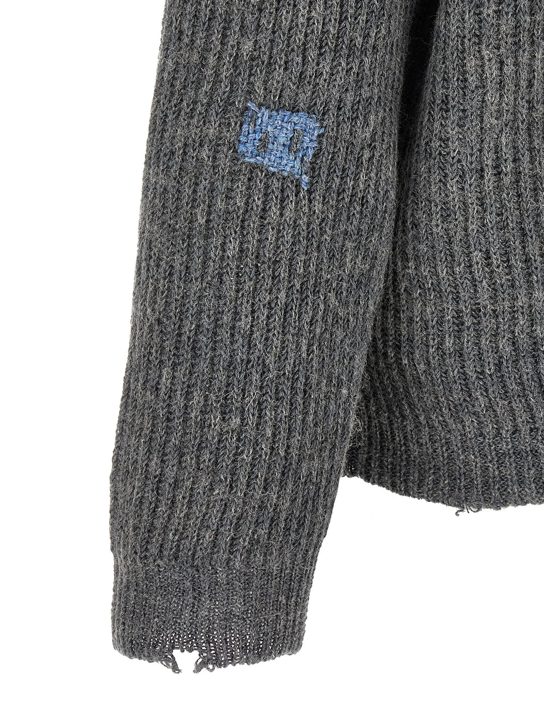 Maison Margiela Mending Sweater Maglioni - Grigio | 4d19fe5cc036c69d6d2d52194510f333a1336c73