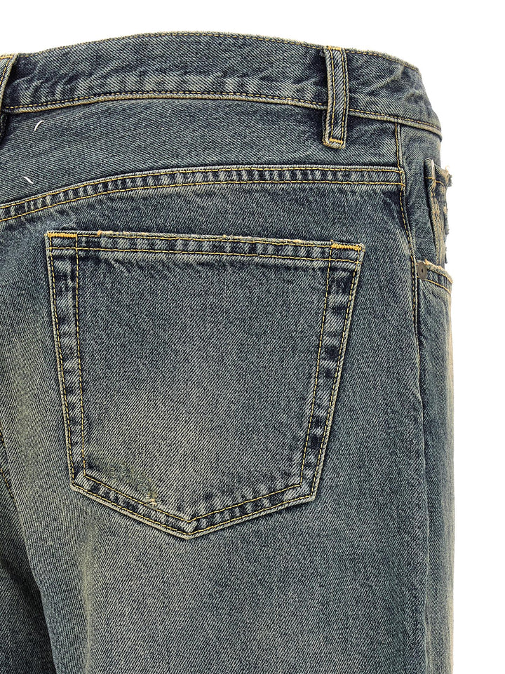 Maison Margiela Distressed Jeans - Celeste | e2c2fc4730ac6c6da77601c7f39ffd541c288382