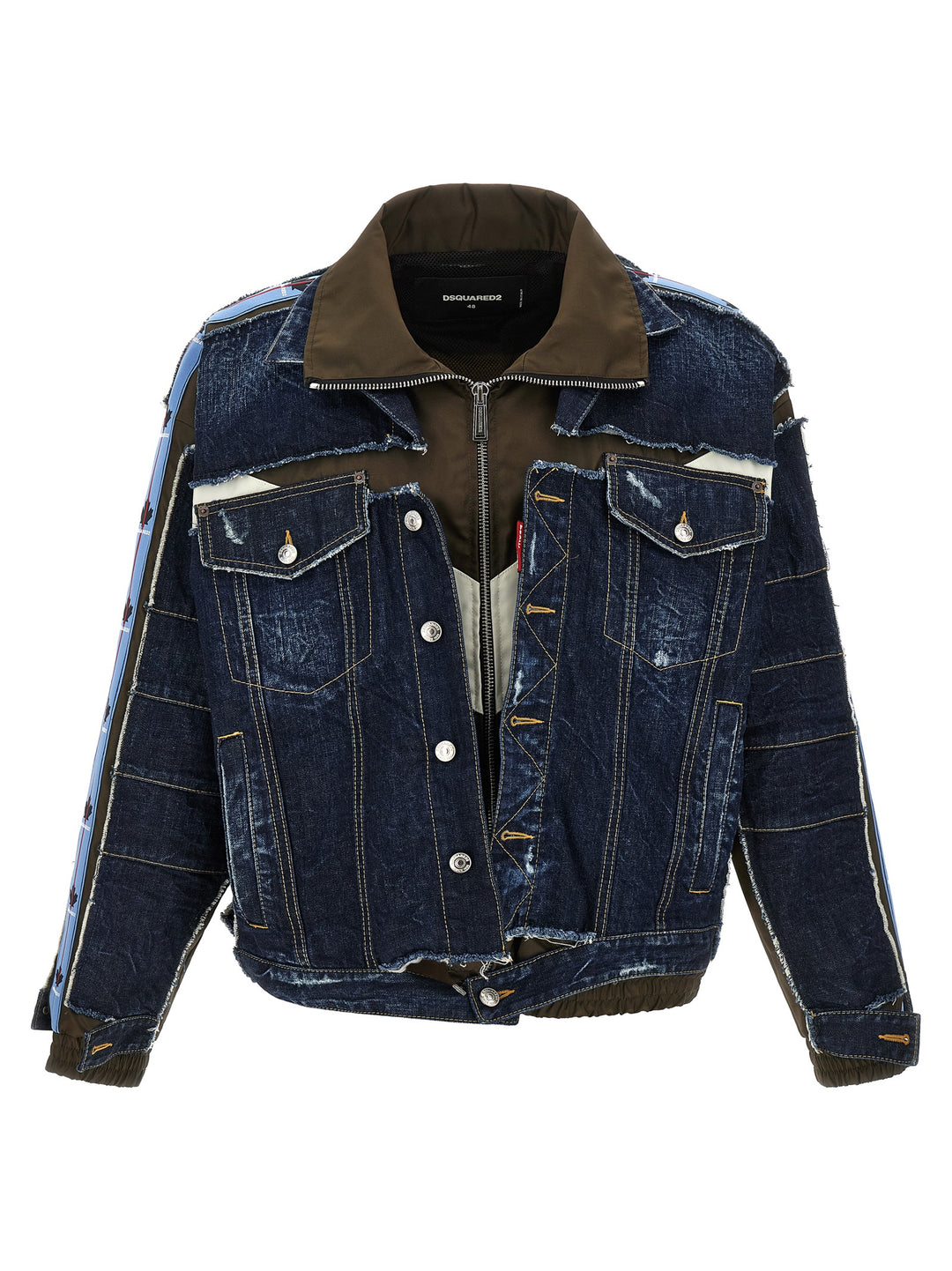 Dsquared2 Multilayer Denim Jacket Puffer Jackets - Blu | b8b3eb7fbecc6d0ddc253d26e5d7651f2a6d6887