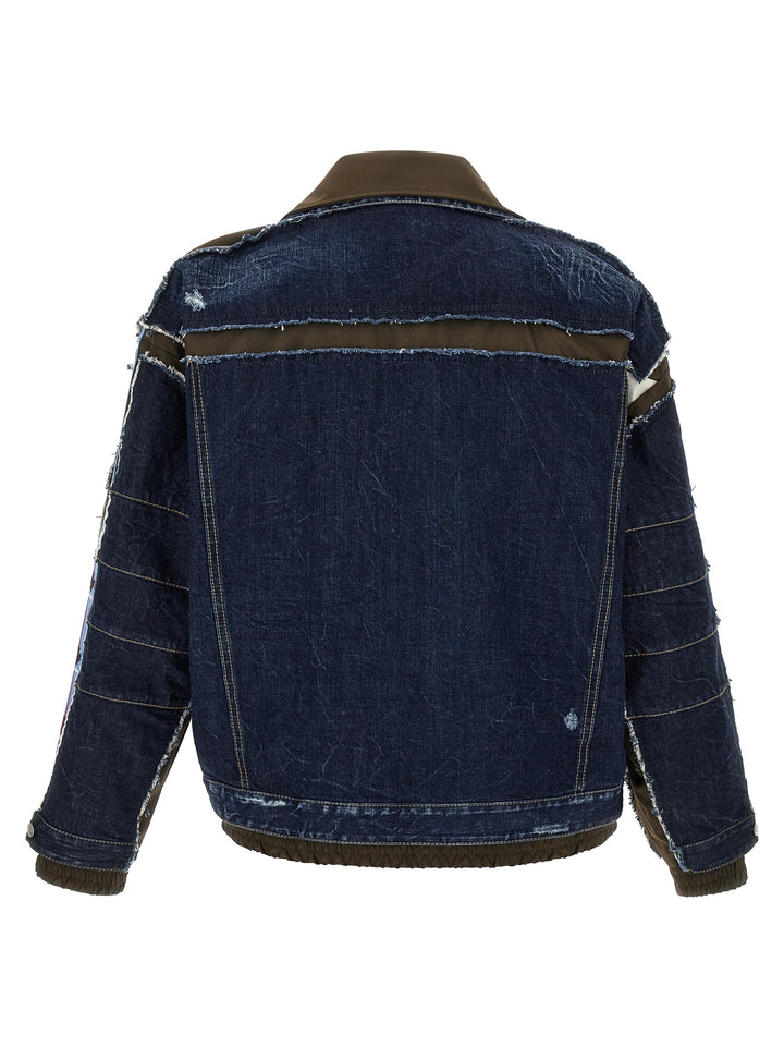 Dsquared2 Multilayer Denim Jacket Puffer Jackets - Blu | 2b2571acd3d2bd0e1881f0b1f8fdcad014b55aec