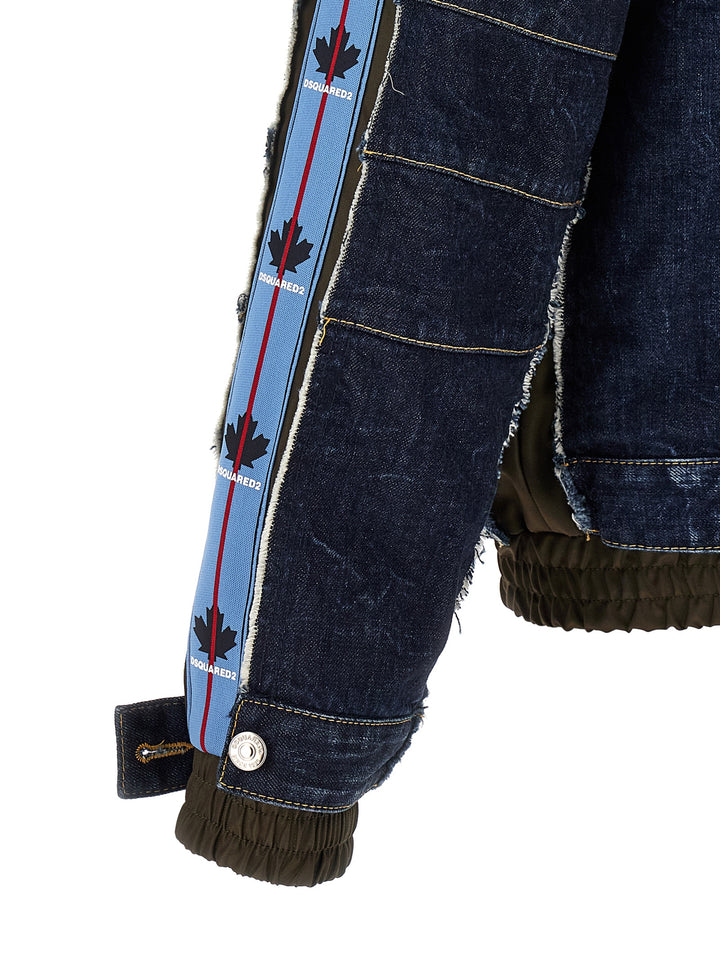 Dsquared2 Multilayer Denim Jacket Puffer Jackets - Blu | 1bfe68b10fd4bd861a02876b8ce6d3d5de19d608