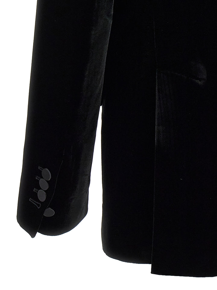 Dsquared2 Velvet Sexy Palm Beach Blazer - Nero | 10af0e979f57f35e24fcab485086abdce86460c7