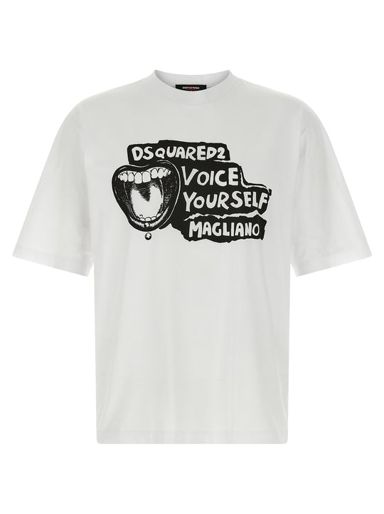 Capsule Magliano X Dsquared2 T Shirt Bianco/Nero