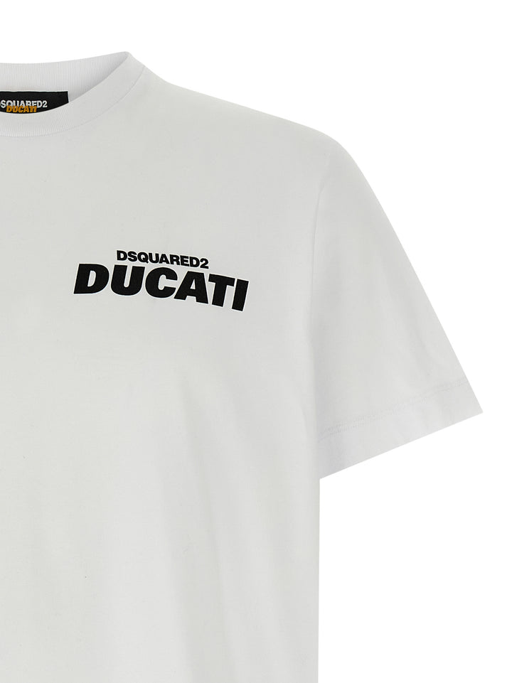 Dsquared2 Capsule Dsquared2 X Ducati T shirt - Bianco/Nero | 3a2cf2c503b02a3a5f88477f270017f9be8ed238