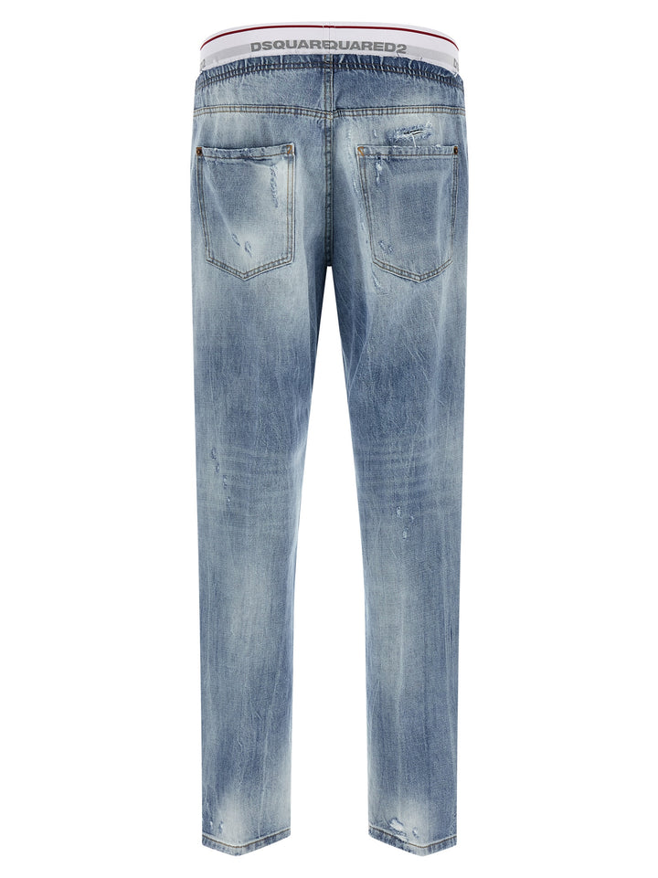 Dsquared2 Denim Jogger Jeans - Blu | 2eca8663c52d69444934a19287aaaaa8298fb91b