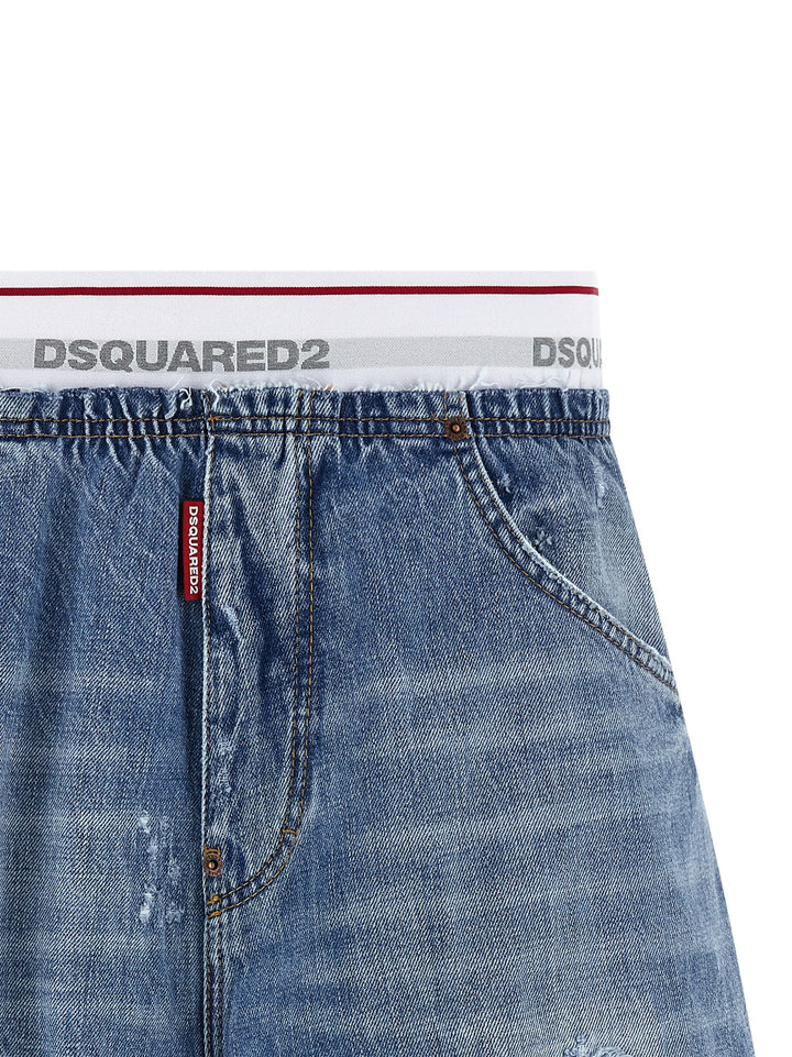 Dsquared2 Surfer Bermuda e Short - Blu | 032e9bfa7052dc6329d767f6fe16b9e0c9c3539d