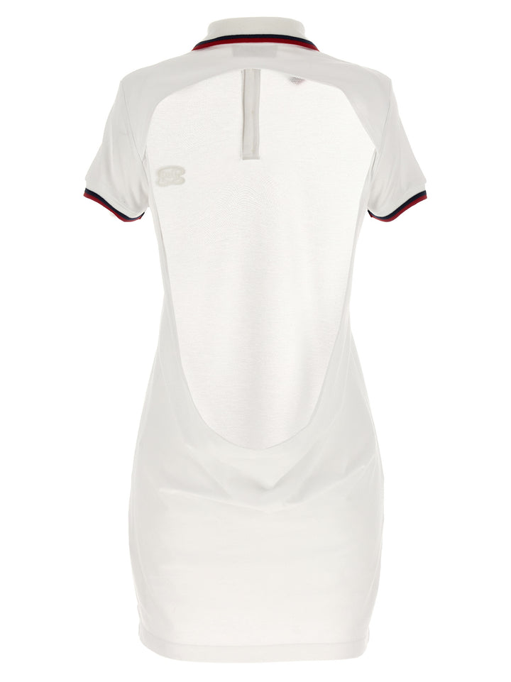 Dsquared2 Maxi Cut Out Polo Dress Abiti - Bianco | a5c2db681683827429471043fc6f1b6d5f741e1d