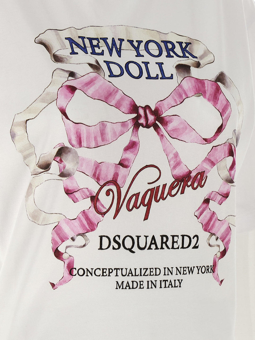 Dsquared2 Capsule Vaquera X Dsquared2 T shirt - Bianco | c2c2eded4fc4595a237a565ef88c4cddb31f5984
