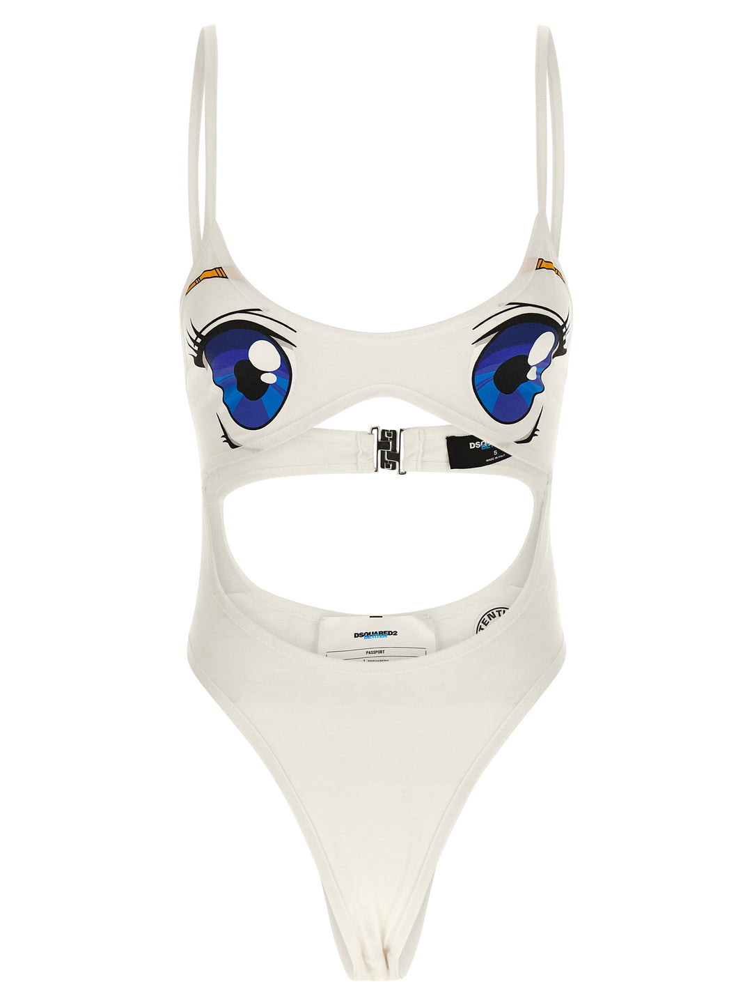 Dsquared2 Bettter X Dsquared2 Bodysuit Top - Bianco | 5722f02f3786aaabc989405c3ab3464bb157f672