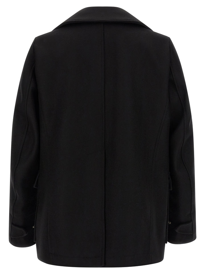 Dsquared2 Double-Breasted Coat Trench e Impermeabili - Nero | 1ae081fe1db74fa0abfcd81e0356772bf7560f62