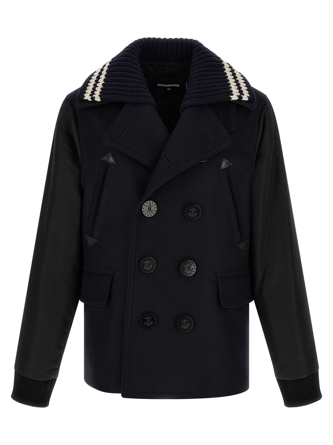 Dsquared2 Hybrid Peacoat Trench e Impermeabili - Blu | d582e31c3ff087a7f2ce43b5f23b83b1547f9cde