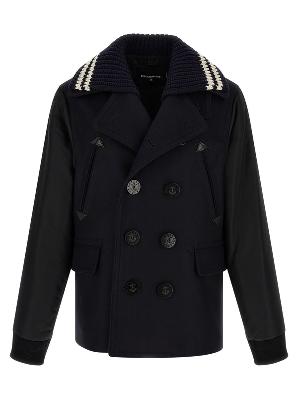 Hybrid Peacoat Trench E Impermeabili Blu