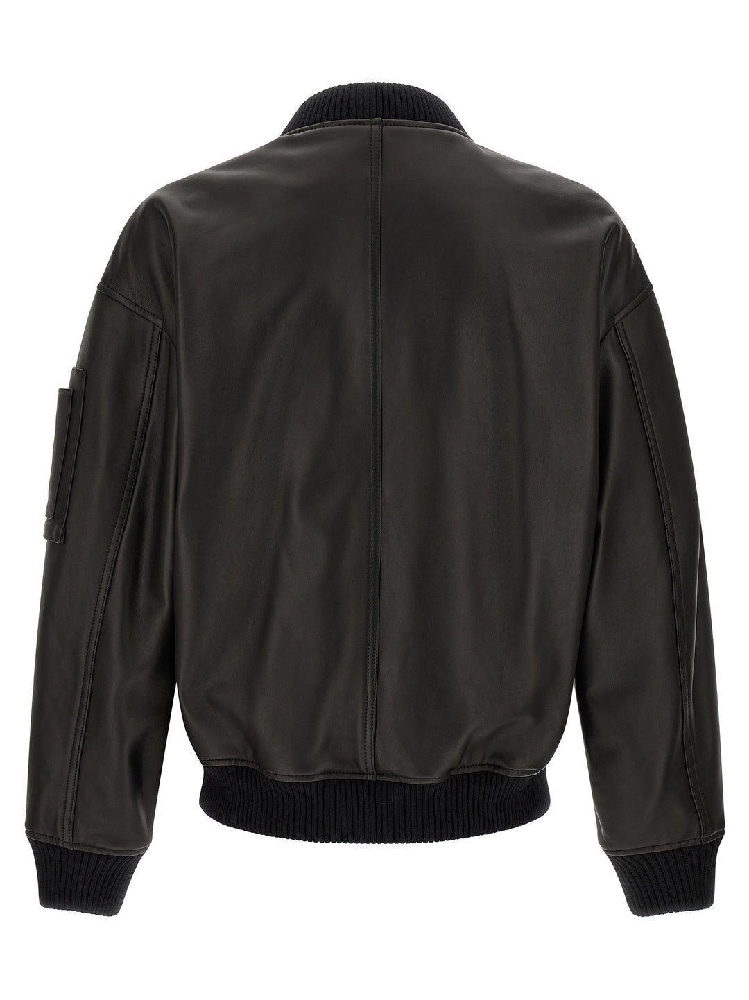 Dsquared2 Leather Bomber Jacket Puffer Jackets - Nero | af6761c571fa1818ba04c4956d4c790920c91598