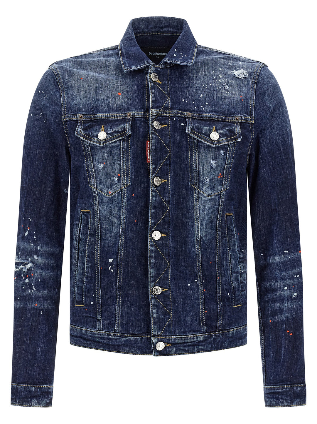 Dsquared2 Dan Jean Puffer Jackets - Blu | c512ca2491d9b8ef9cac566db877d8266387420a