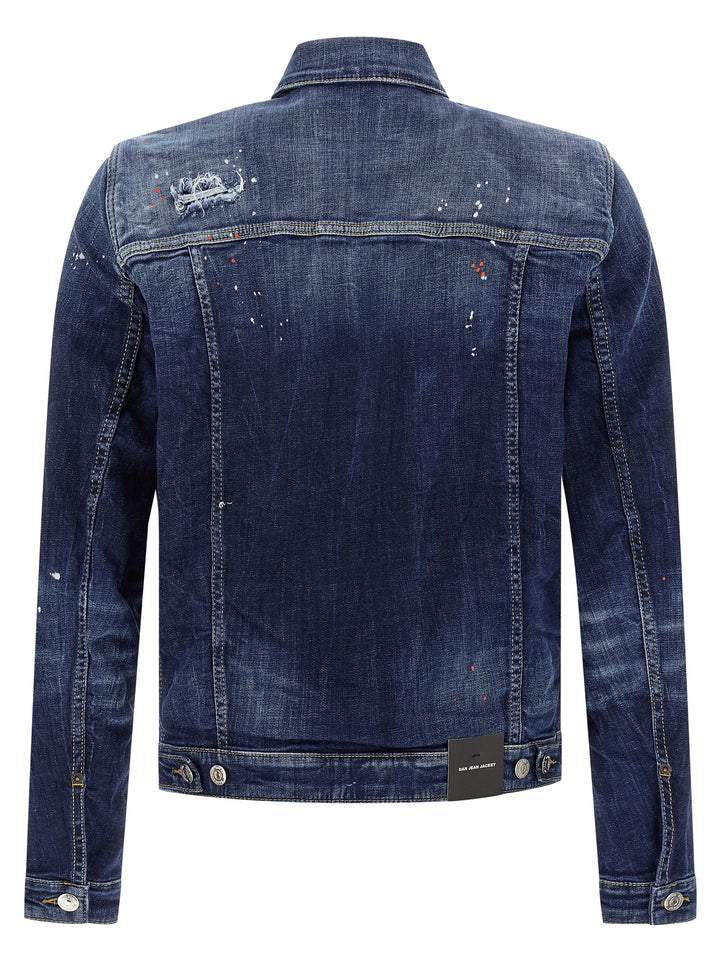 Dsquared2 Dan Jean Puffer Jackets - Blu | 822ee41766860cb431010d598c42e5e19014c30a