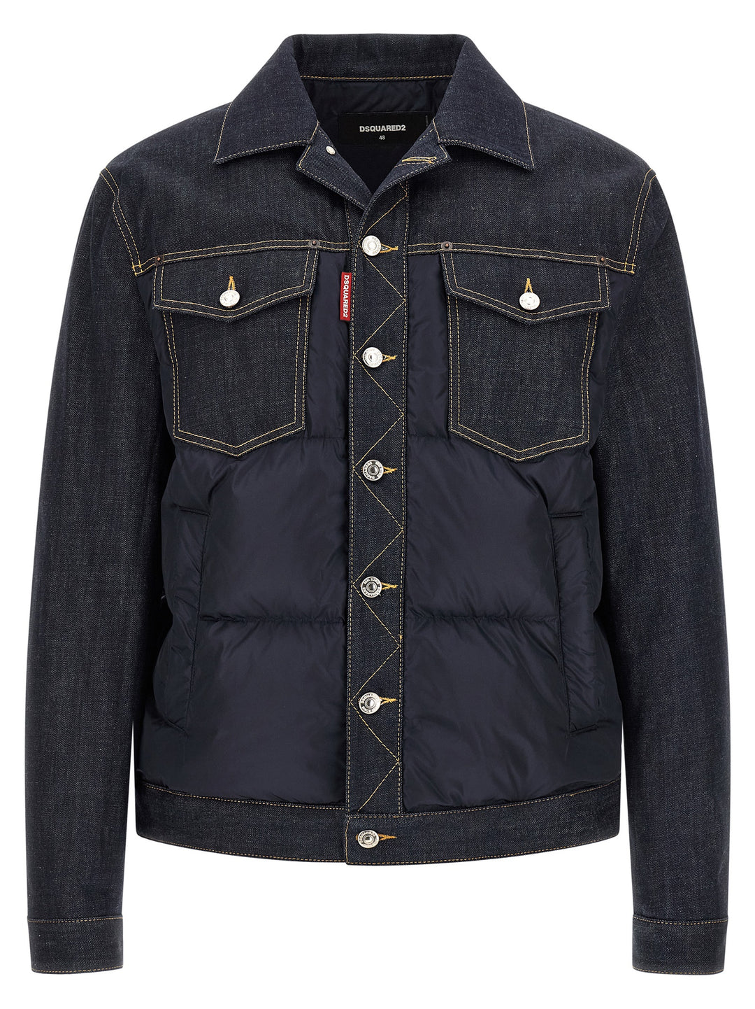 Dsquared2 Hybrid Puffer Jackets - Blu | 9c0b1a4ae8f4feeacb69fc61a5f9667ed949ff38