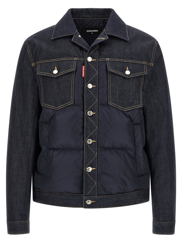 Hybrid Puffer Jackets Blu