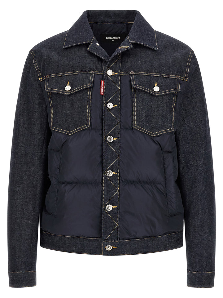 Dsquared2 Hybrid Puffer Jackets - Blu | 9c0b1a4ae8f4feeacb69fc61a5f9667ed949ff38