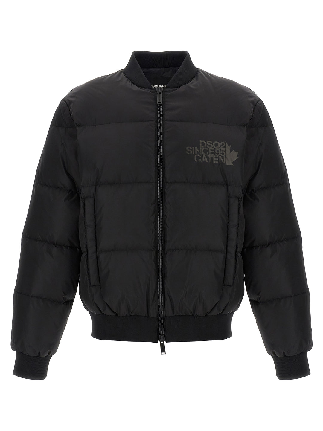 Dsquared2 Padded Bomber Jacket Puffer Jackets - Nero | 55a9f6283b9ec2a7ed8f15d722d2e97eff2fa651
