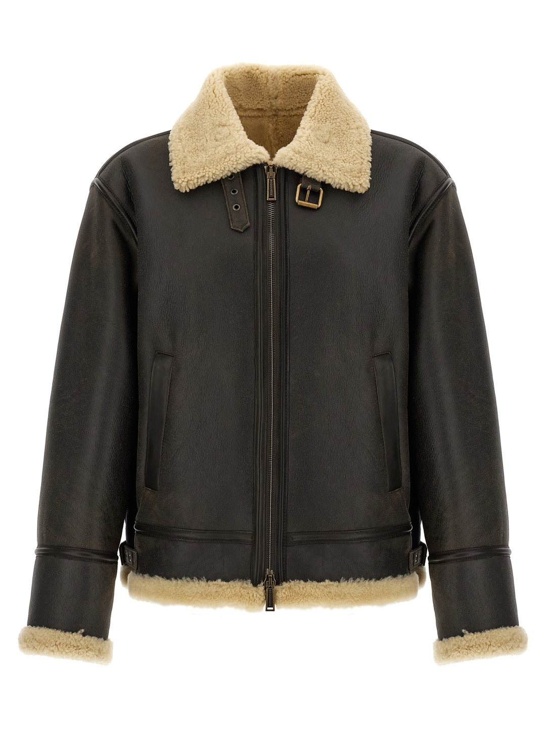 Dsquared2 Aviator Puffer Jackets - Marrone | ed8224becac0cf3552ce1b1bb711531e6a0128dc