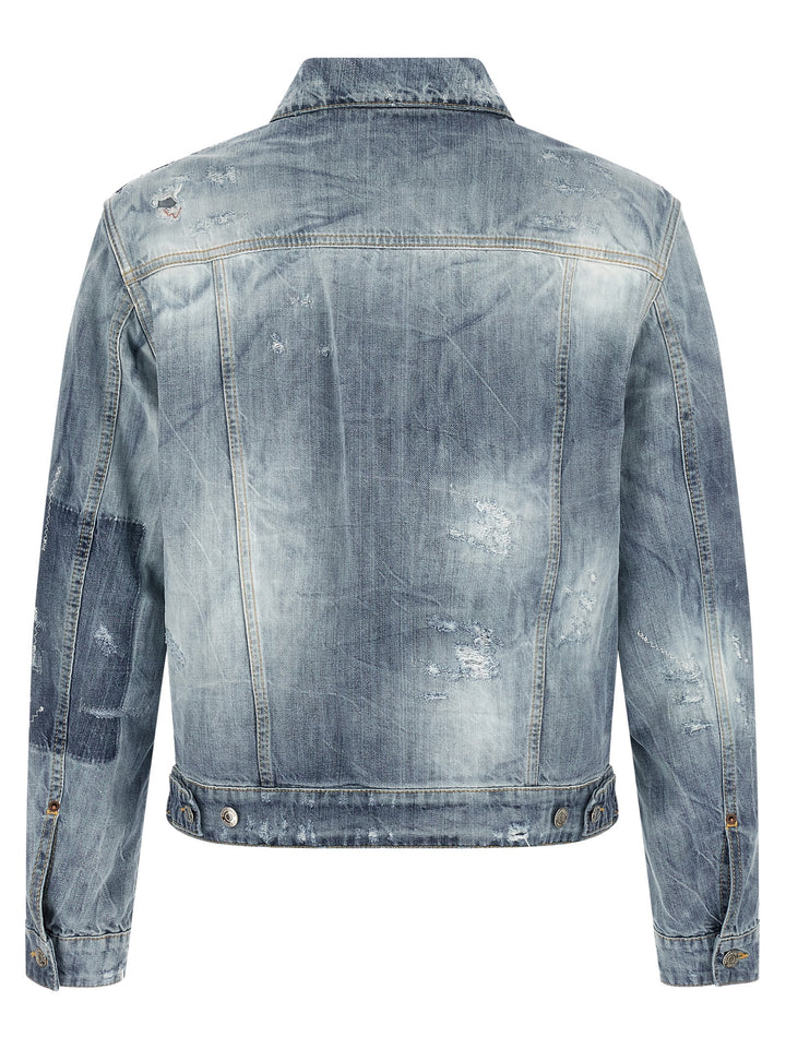 Dsquared2 La Jean Puffer Jackets - Blu | bf140f49d0cf973cc569892eba1c56906959ba02
