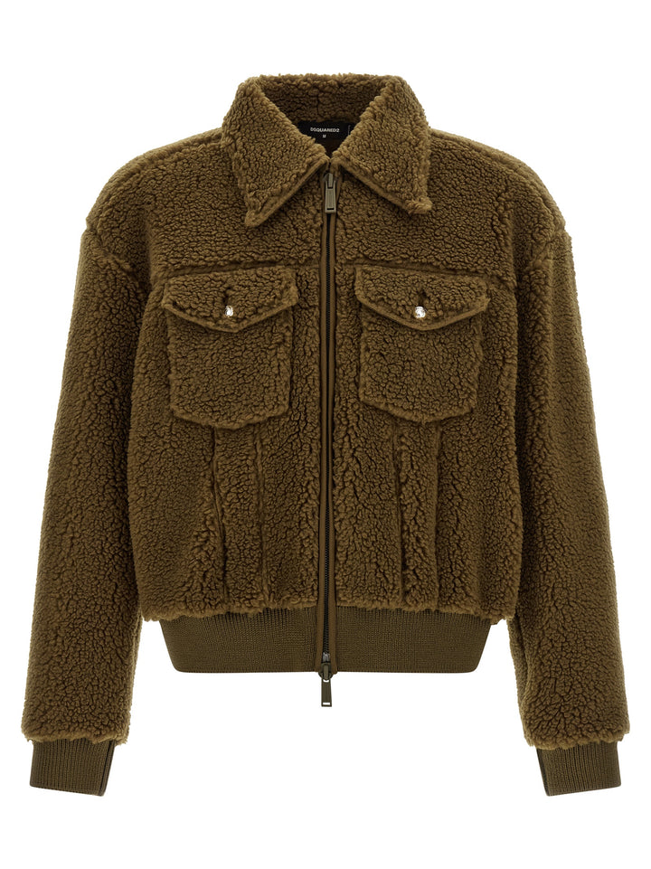 Dsquared2 Teddy Puffer Jackets - Marrone | e2ec749675966b3f2bb78f668b73d2d8593ca2c8