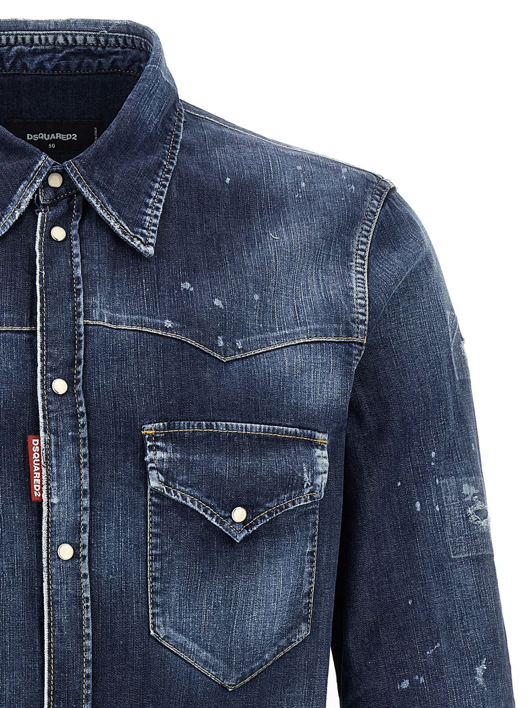 Dsquared2 Fashion Western Camicie - Blu | eb23965c09e96a3c5065ce0b6eecaf7d90260f67