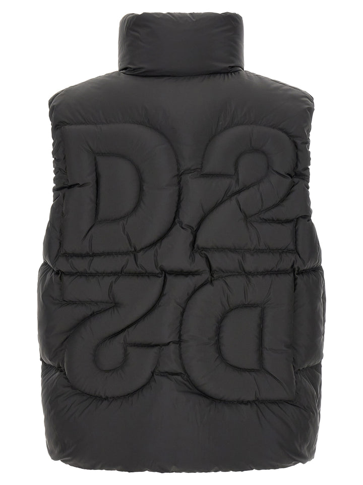 Dsquared2 D2 Upside Down Gilet - Nero | dd3684dec0ff394443ff1f107d42b8339428eeb3