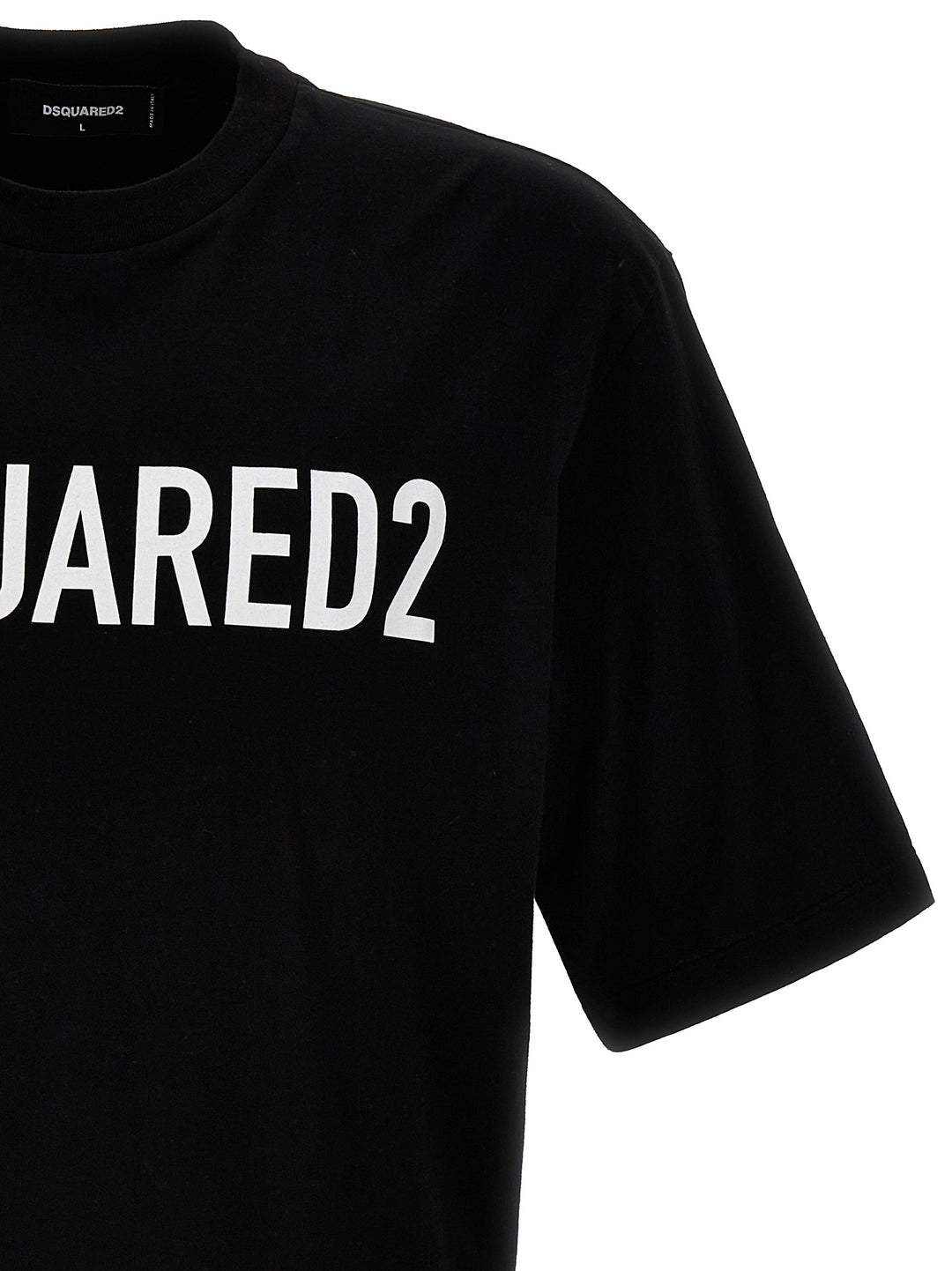 Dsquared2 Logo Print T shirt - Bianco/Nero | 5b6794eb8f0d6f58492fe7c5d5abc5c7a063704c
