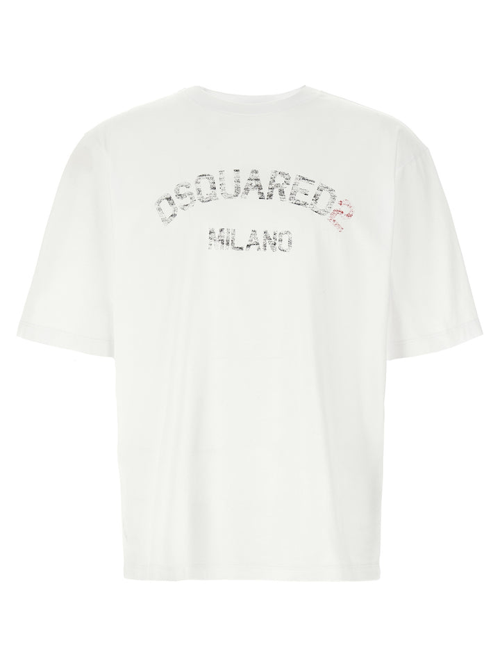 Dsquared2 Loose Fit T shirt - Bianco | 613508498c399e5bcfd10c03b3970cdc94bb3008