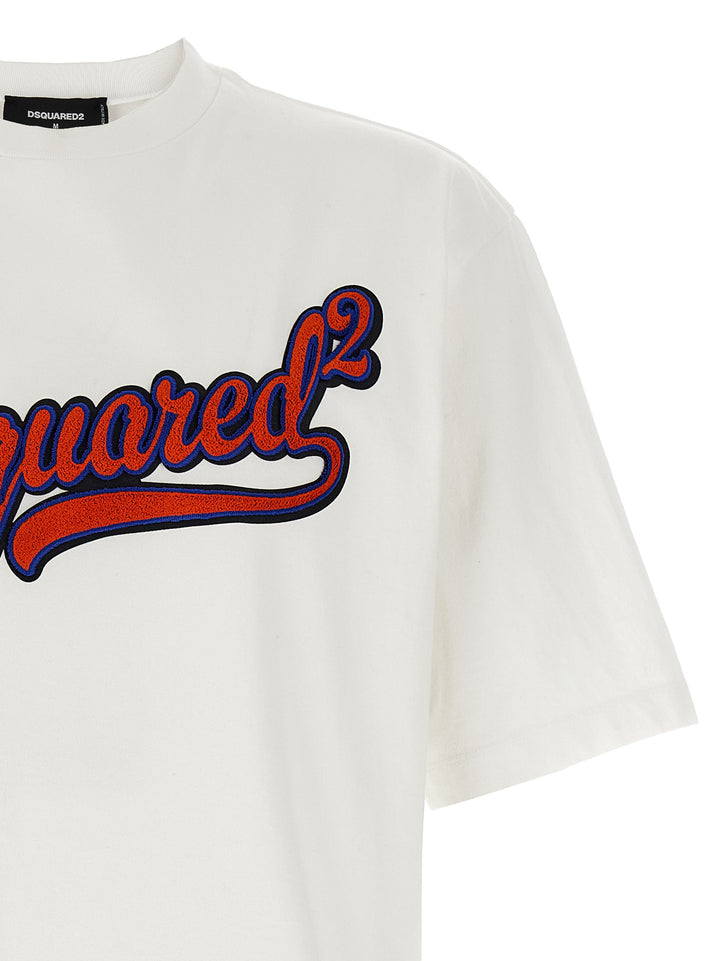 Dsquared2 Sponge Patch T shirt - Bianco | 825b5f910accad756764301241ca37f39e0d205d