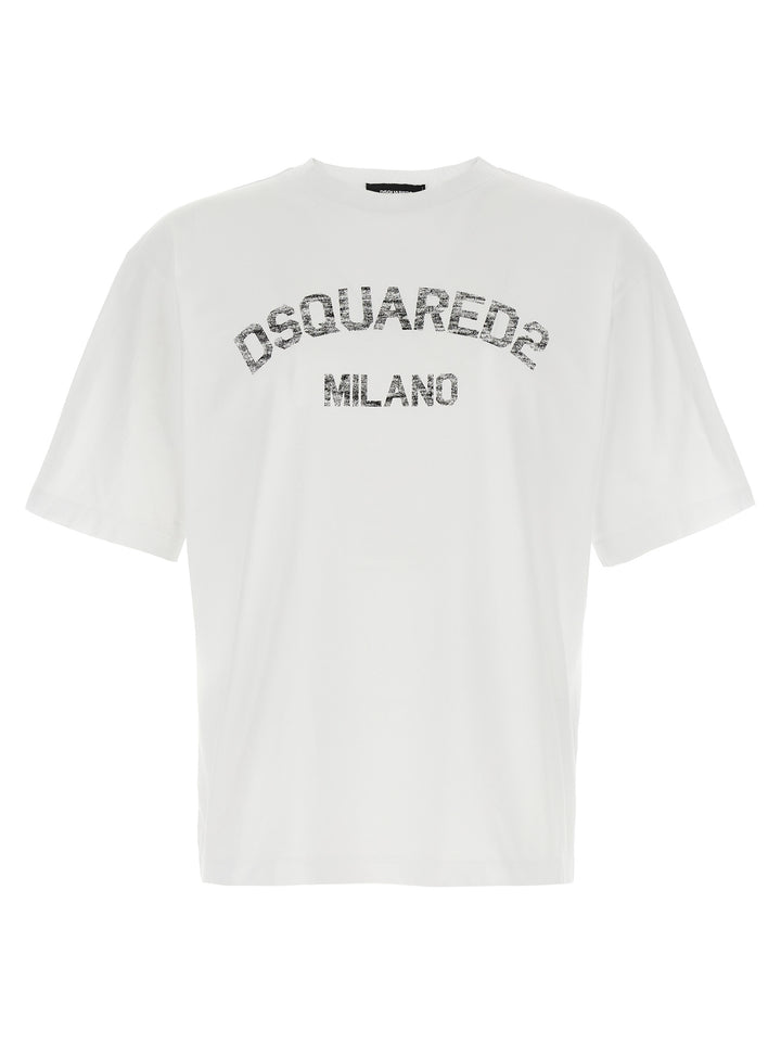 Dsquared2 Loose Fit T shirt - Bianco | 101b6e70037557e4a41603fdb361818189a82b86