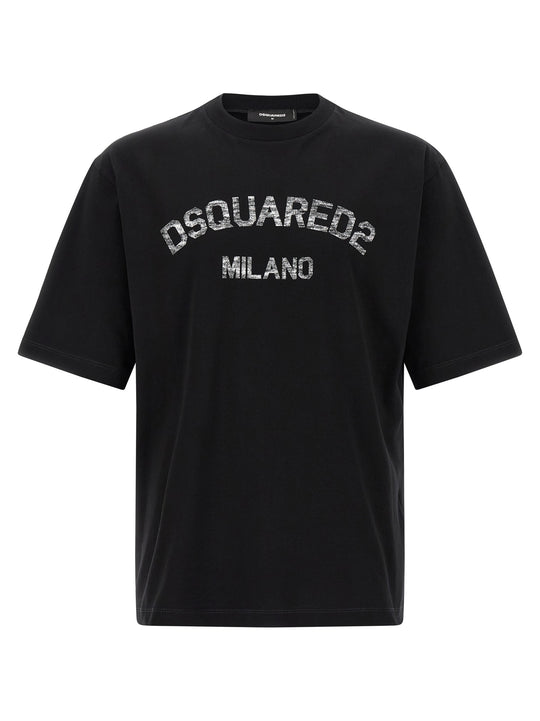 Faded Milano T Shirt Nero