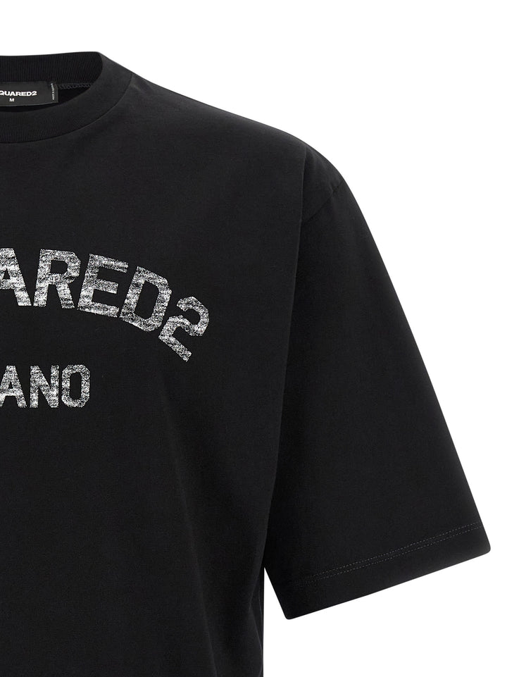 Dsquared2 Faded Milano T shirt - Nero | caf3b9824d106b610709127a6e15a2d70d40bf3e