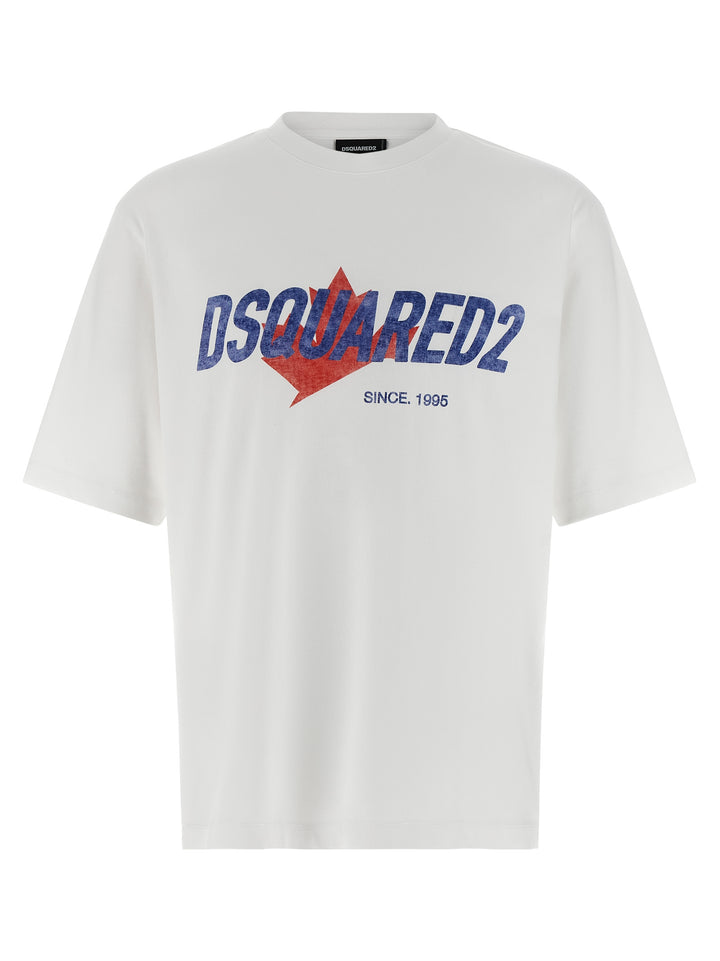 Dsquared2 Rider T shirt - Bianco | de917c3be3519a4a56ce8bc6c4eb2eb678f6d5f4